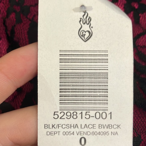 Pink and black lace torrid dress - Picture 8 of 8